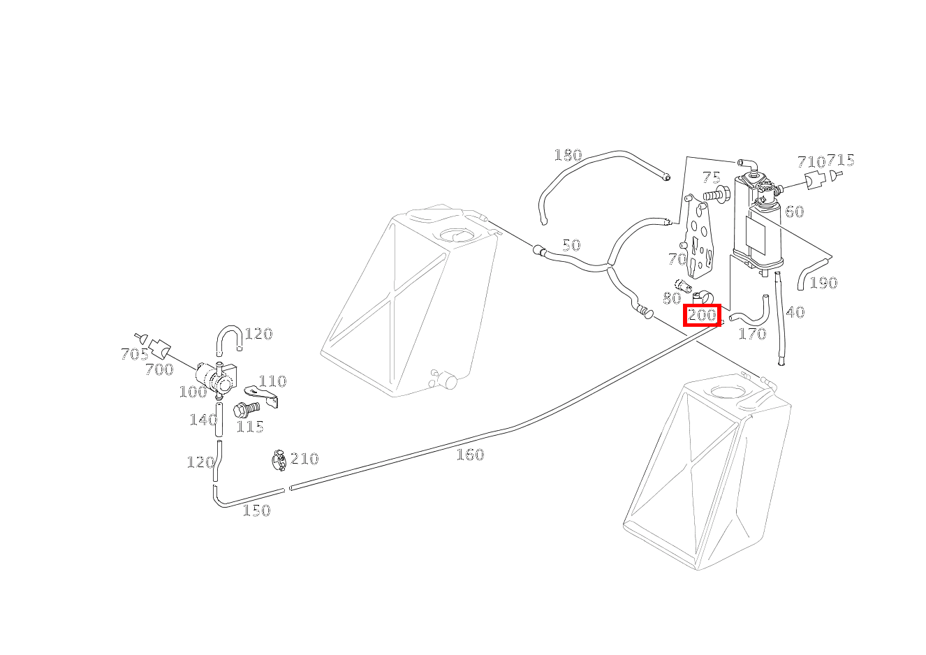 Schelle BEFESTIGUNG KRAFTSTOFFLEITUNG; 12-22 MM SLR McLaren Roadster 199 Schelle BEFESTIGUNG KRAFTSTOFFLEITUNG; 12-22 MM SLR McLaren Roadster 199