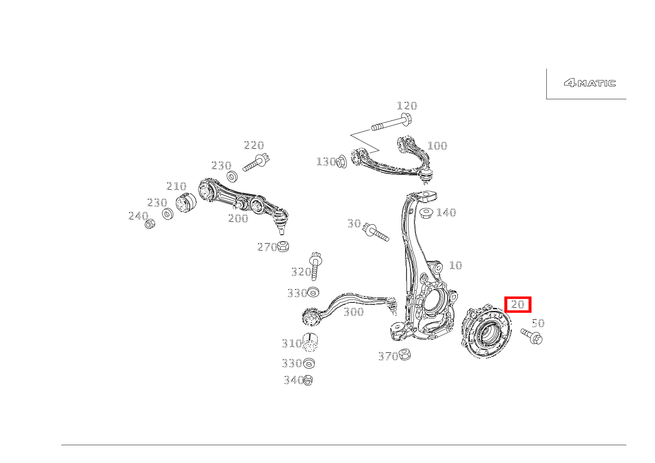 Radlager Vorn rechts C 400 4MATIC Cabriolet 206 Radlager Vorn rechts C 400 4MATIC Cabriolet 206