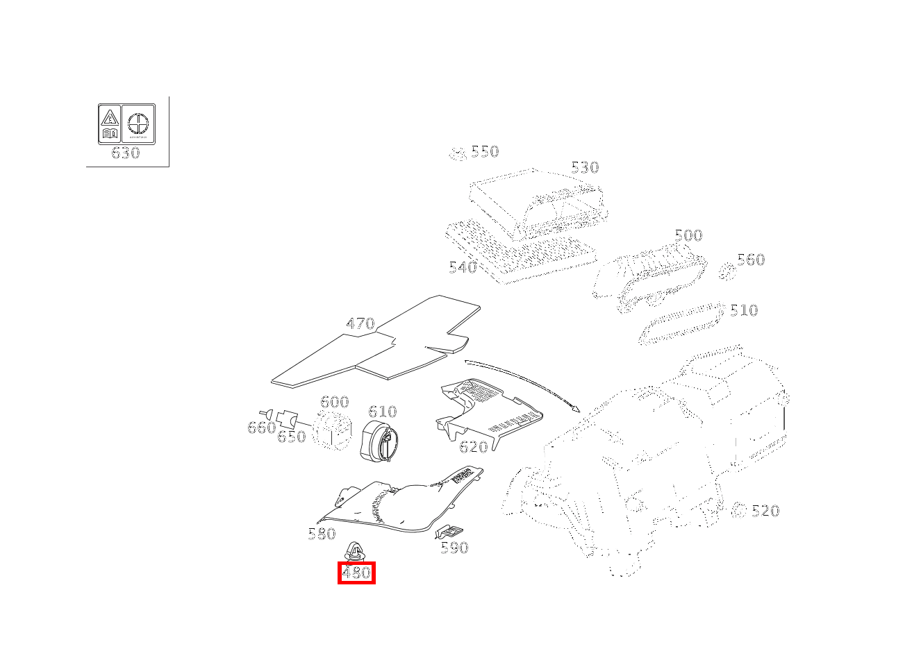 Verschluss AN ABDECKUNG E280CDI SONDERAUFB 211