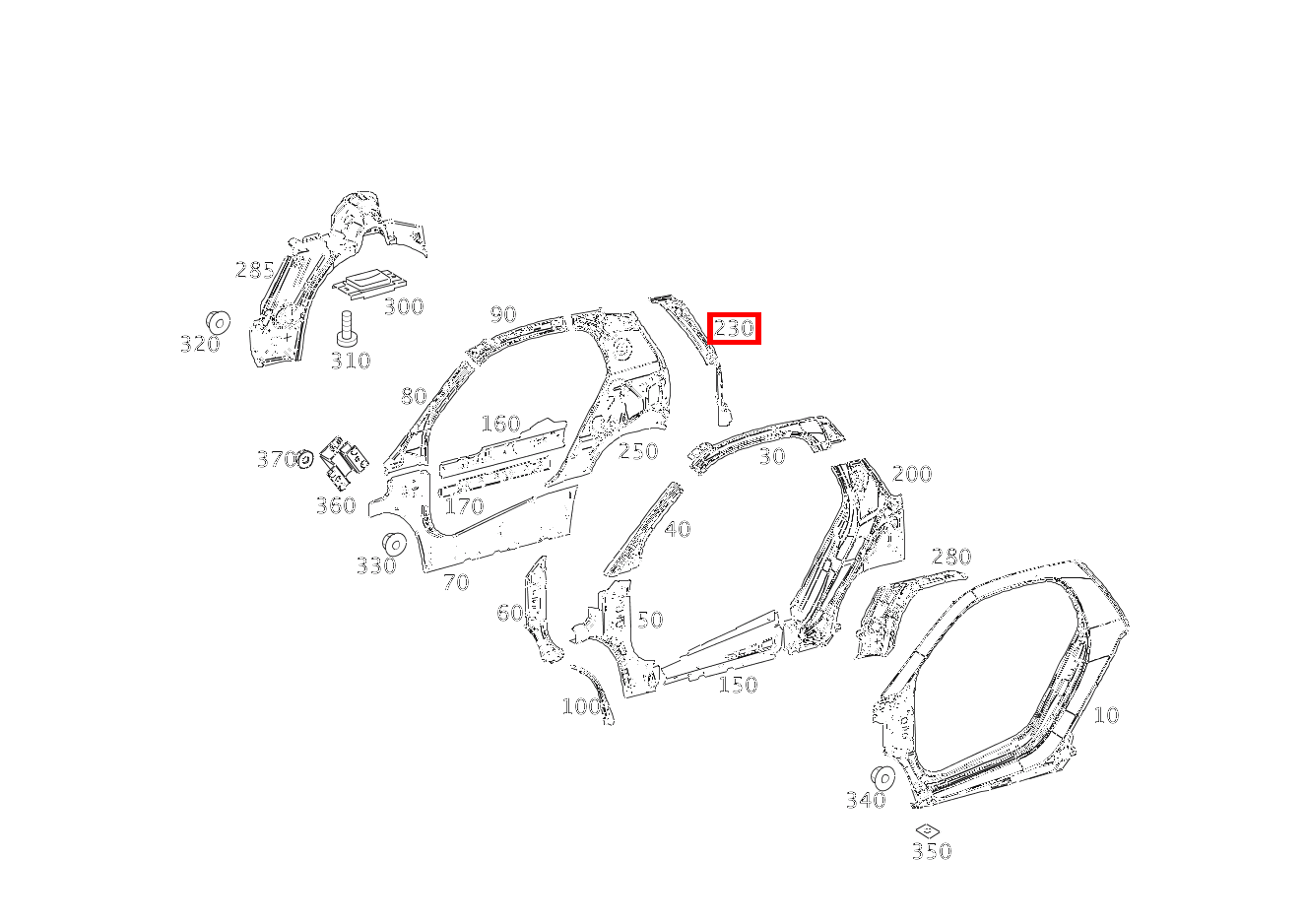 Aufnahme HECKLEUCHTE LINKS fortwo coupé mhd 52 kW 460