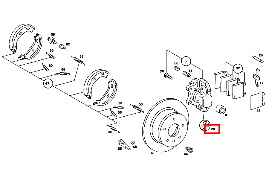 Reparatursatz BREMSSATTEL TEVES SLC 107, /8 115, SE 126 und  