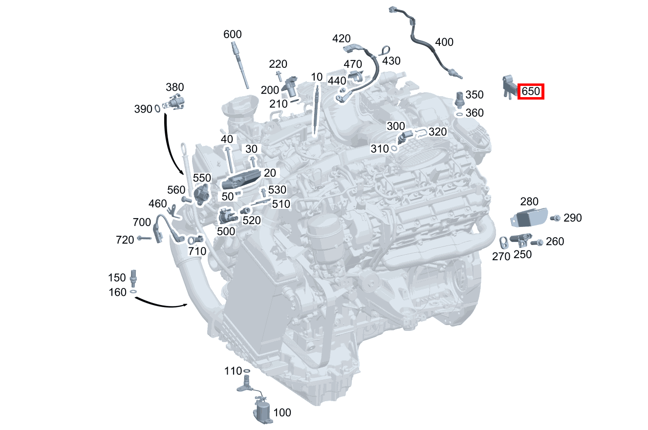 Drucksensor Differenzdruck 112 KPA CLS 350 SB 4Matic 218