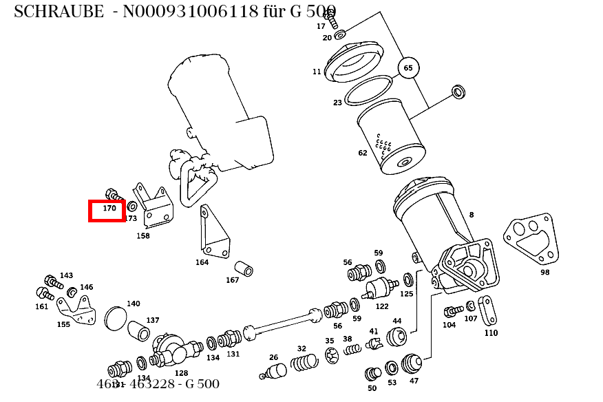 Schraube G 500 463 Schraube G 500 463