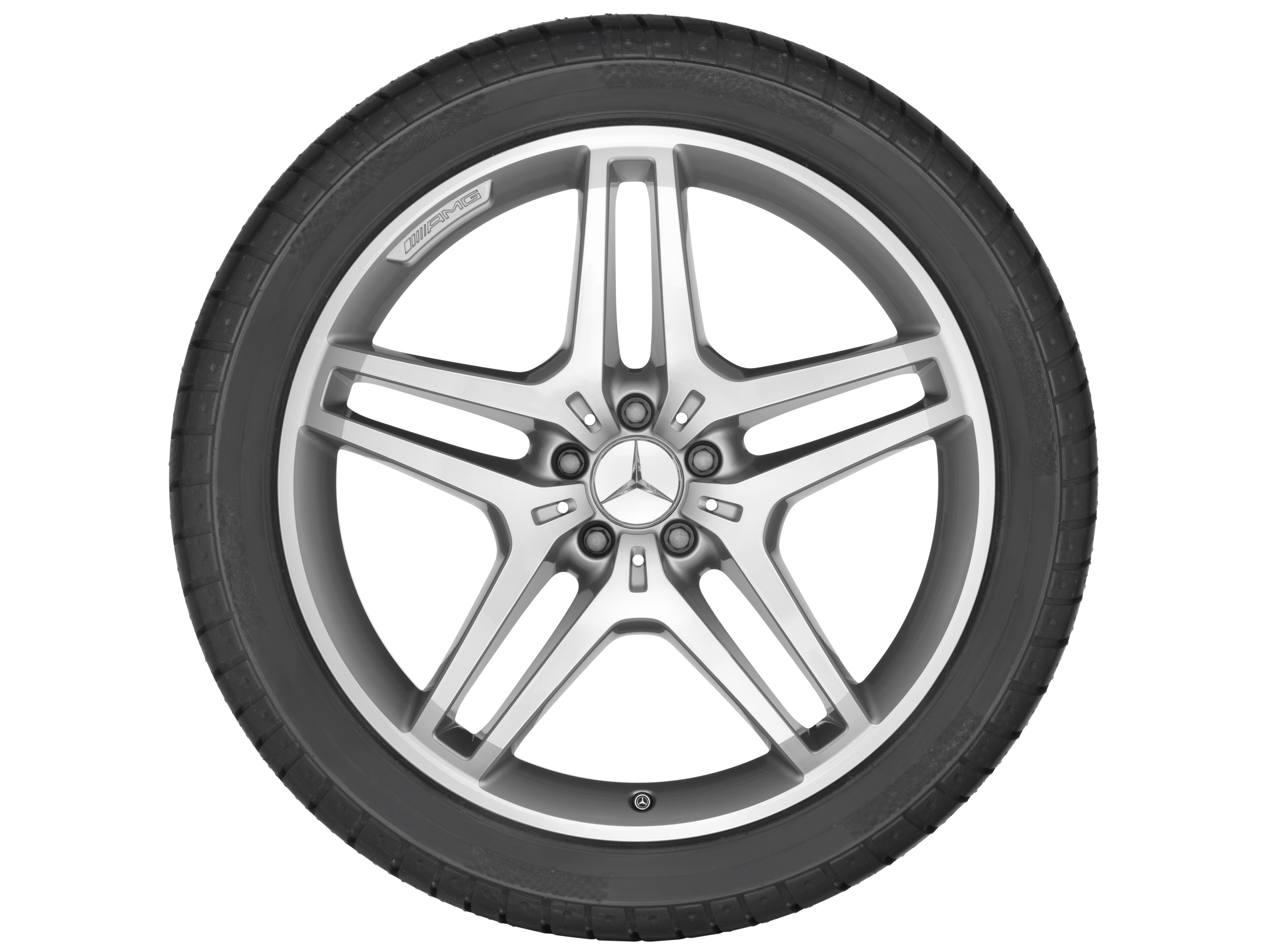 Mercedes-Benz - AMG 5-Doppelspeichen-Rad, 53,3 cm (21 Zoll), glanz AMG 5-Doppelspeichen-Rad, 53,3 cm (21 Zoll), glanz