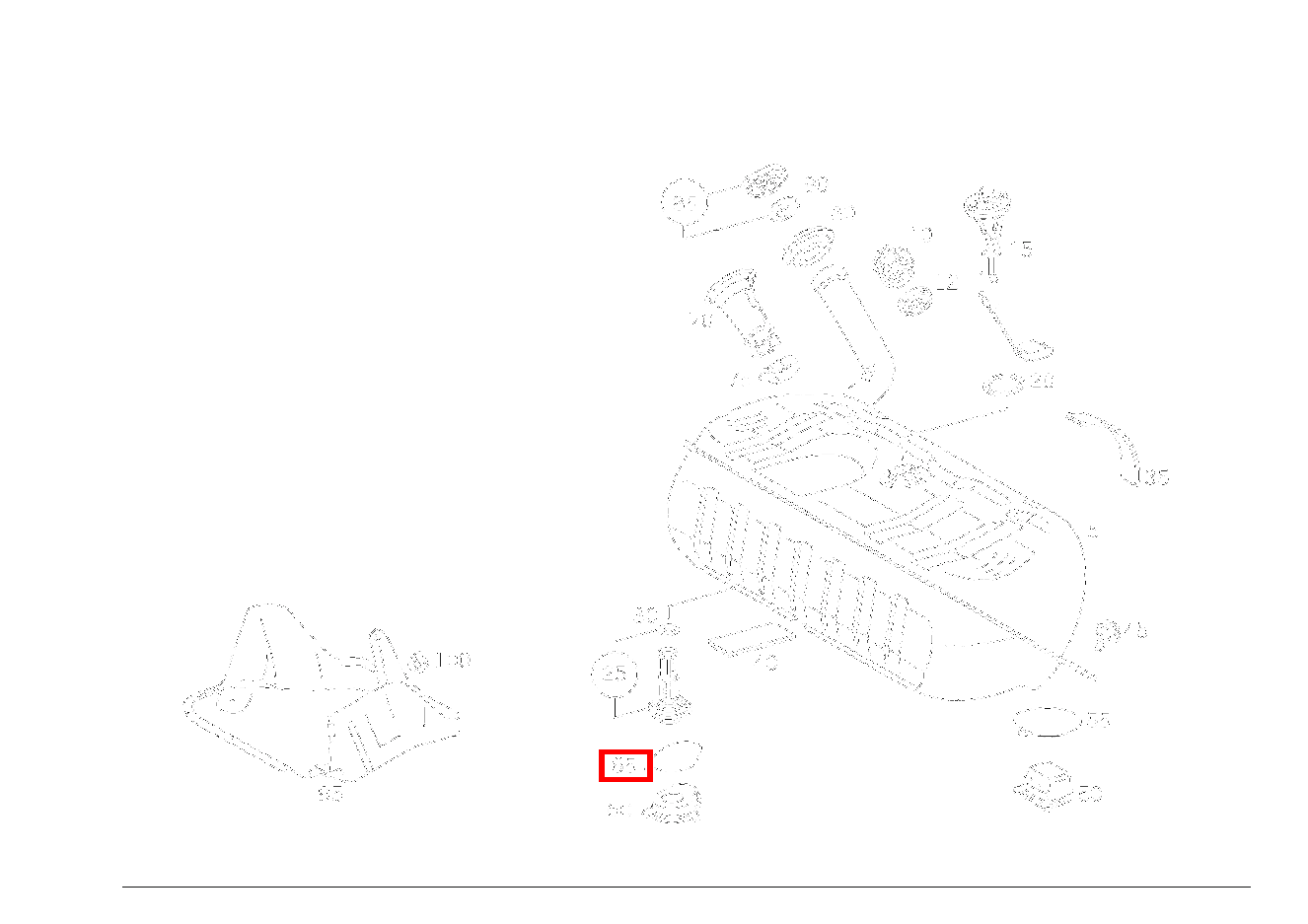 Feder RECHTS SL 600 Roadster mit Automatik 129