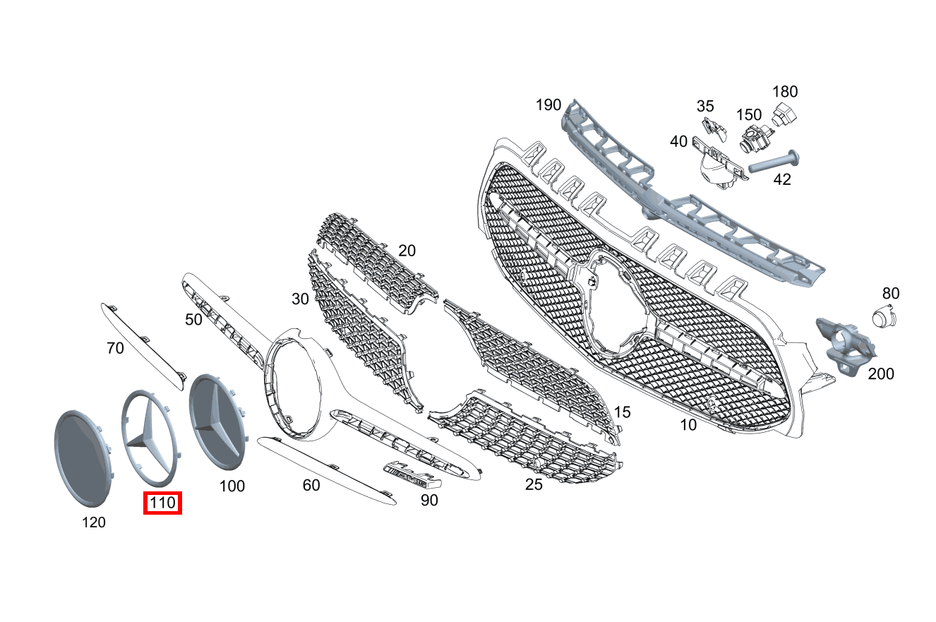 Mercedes-Stern CLA 118, E 211, A 177 und weitere kaufen