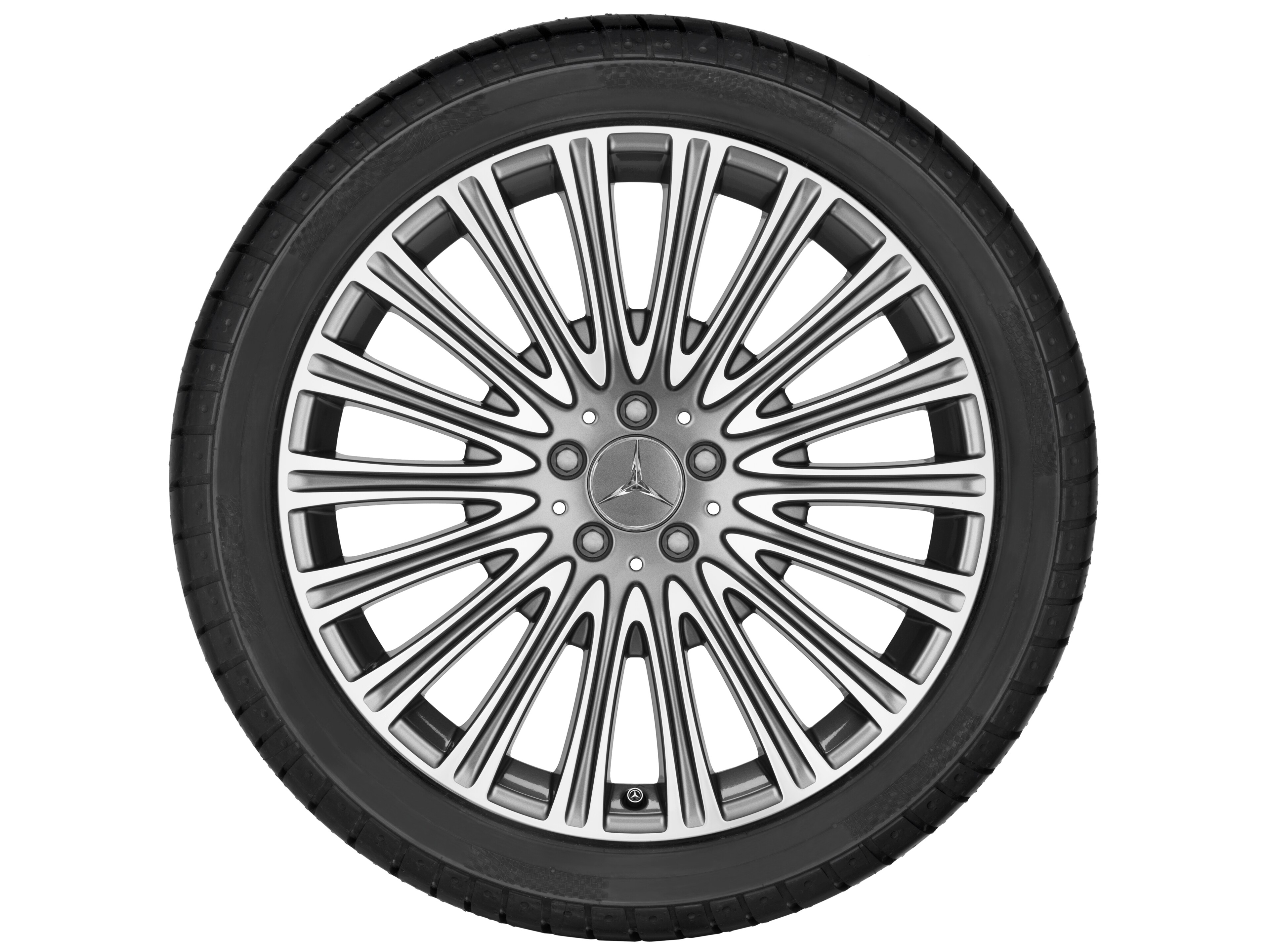 Vielspeichen-Rad, 50,8 cm (20 Zoll), glanzgedreht