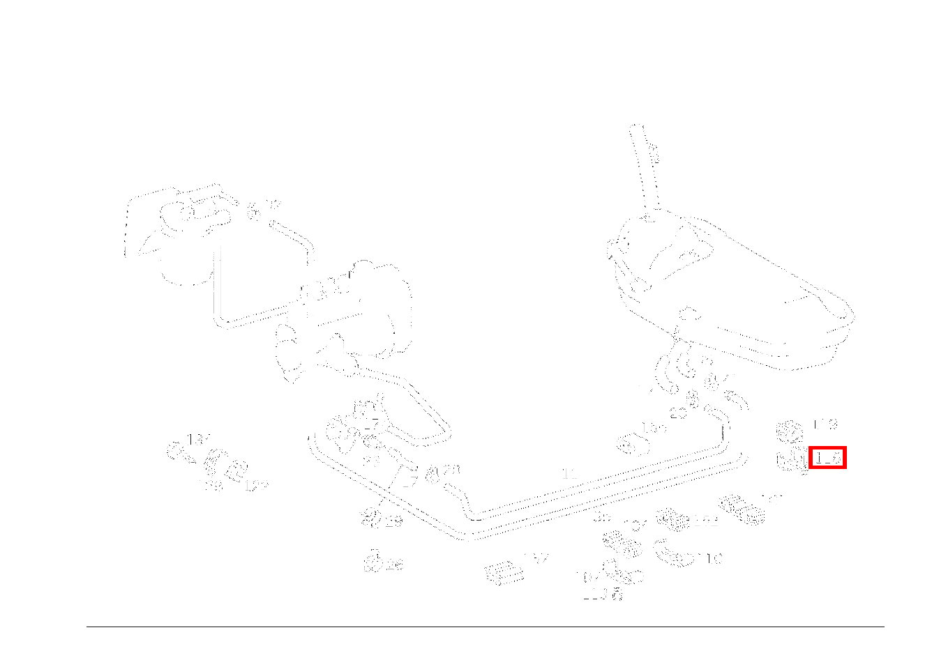 Schelle KRAFTSTOFFLEITUNGEN AN WAGENBODEN 300TDT/E300DTDT 4M 124