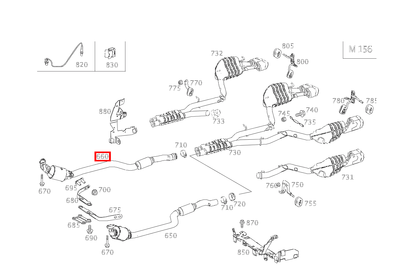 ABGASLEITUNG VORNE RECHTS E63T AMG 212