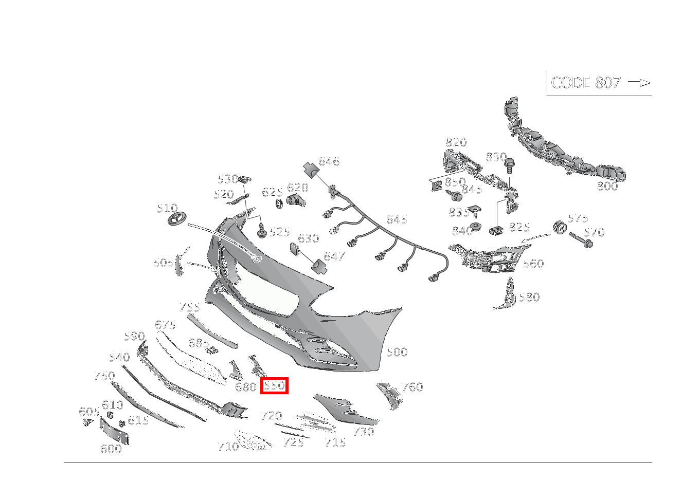 Versteifung Links SLC 43 AMG 172