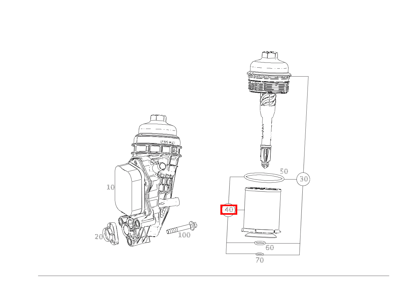 Teilesatz Filtereinsatz B 220 4MATIC 463