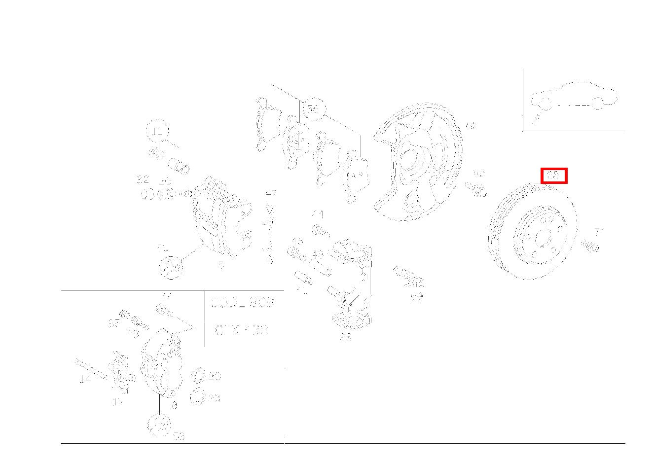 Bremsscheibe VORDERACHSE CLK 200 CABRIOLET 208