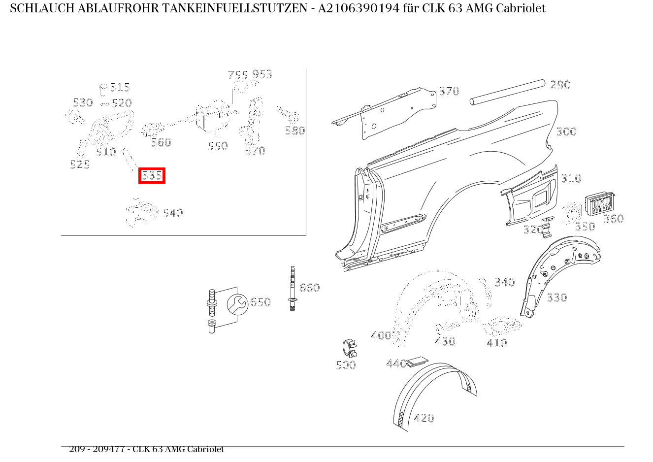 Schlauch ABLAUFROHR TANKEINFUELLSTUTZEN CLK 63 AMG Cabriolet 209 Schlauch ABLAUFROHR TANKEINFUELLSTUTZEN CLK 63 AMG Cabriolet 209