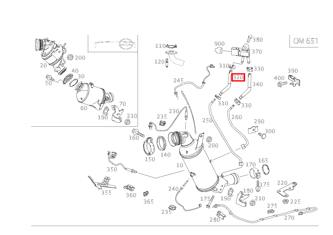 Abgasschlauch An Drucksensor E250CDI CA 207 Abgasschlauch An Drucksensor E250CDI CA 207