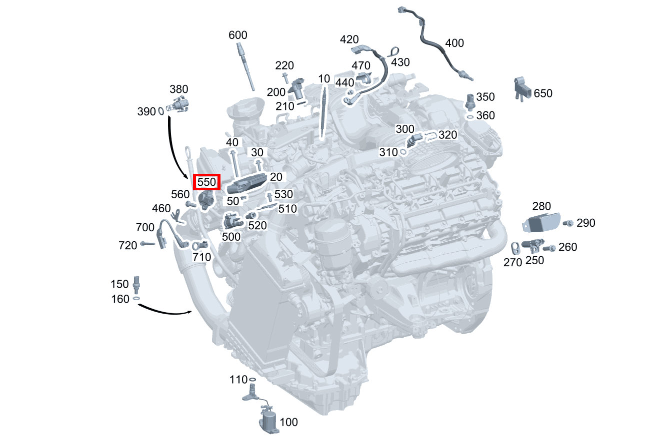 Drucksensor Für Ladedruck im Ladeluftquerrohr S350BT L 4M 221 Drucksensor Für Ladedruck im Ladeluftquerrohr S350BT L 4M 221