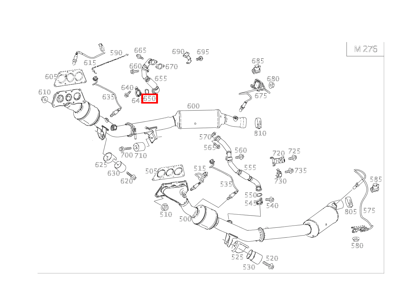METALLDICHTUNG, EINLAGIG ABGASRUECKFUEHRUNGSLEITUNG AN AUSPUFFLEITUNG R 350 CGI L 4MATIC BlueEff 251