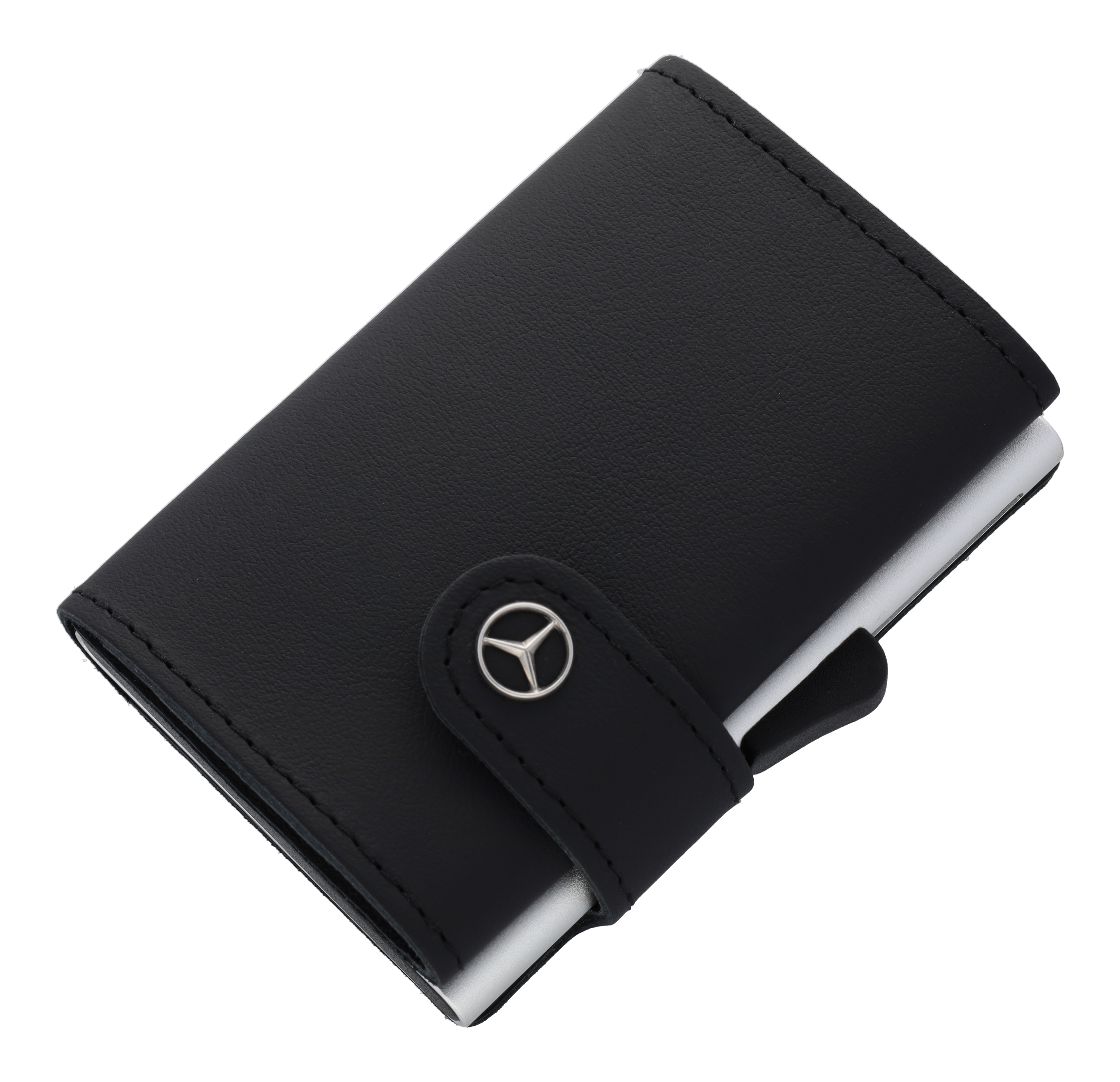 Mercedes-Benz - Mini-Geldbörse schwarz, Rindleder