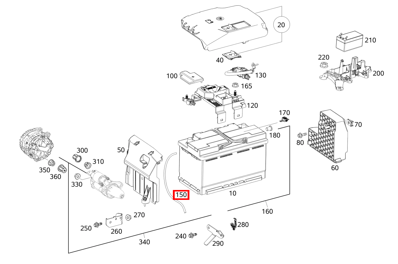 Entlüftungsschlauch Batterie Mercedes-AMG CLA 35 4MATIC Shooting Brake 118 Entlüftungsschlauch Batterie Mercedes-AMG CLA 35 4MATIC Shooting Brake 118