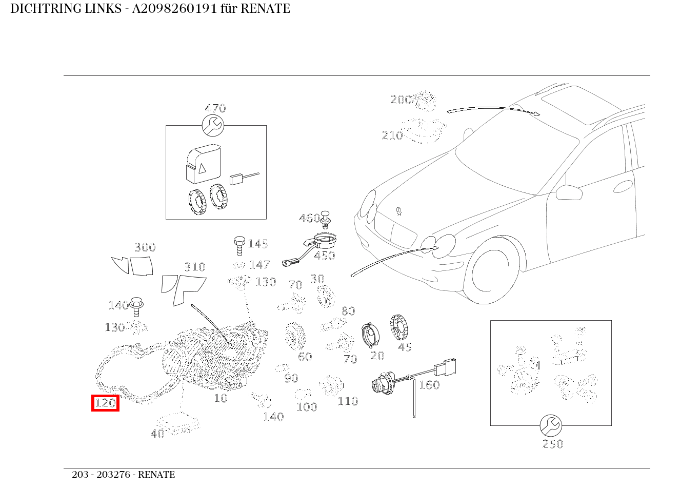 Dichtring LINKS RENATE 203