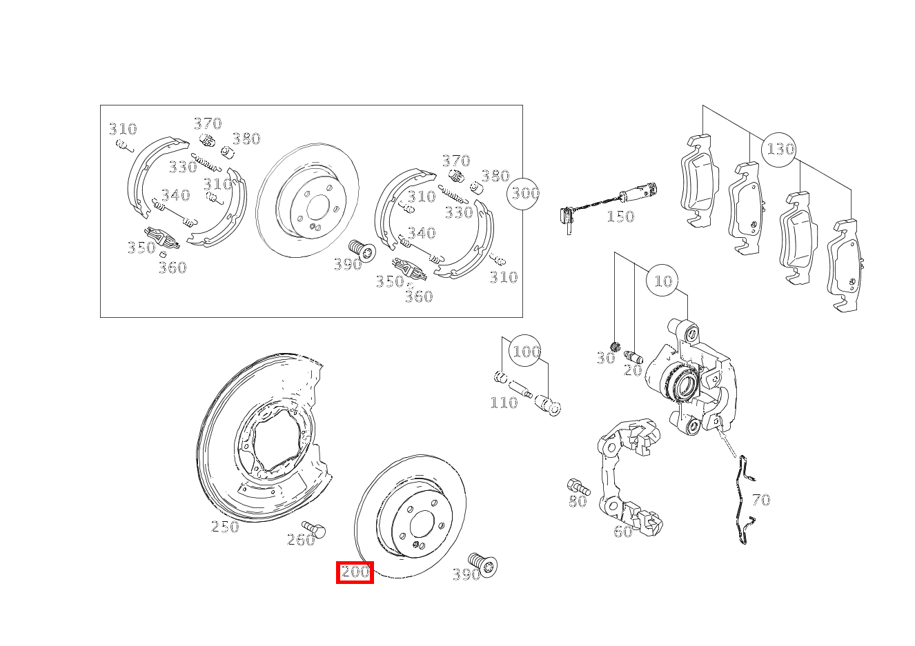 Bremsscheibe belüftet Hinten rechts GLK250 204 Bremsscheibe belüftet Hinten rechts GLK250 204