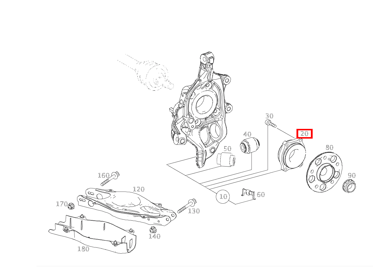 Radlager Rechts E 500/550 CABR. 207 Radlager Rechts E 500/550 CABR. 207