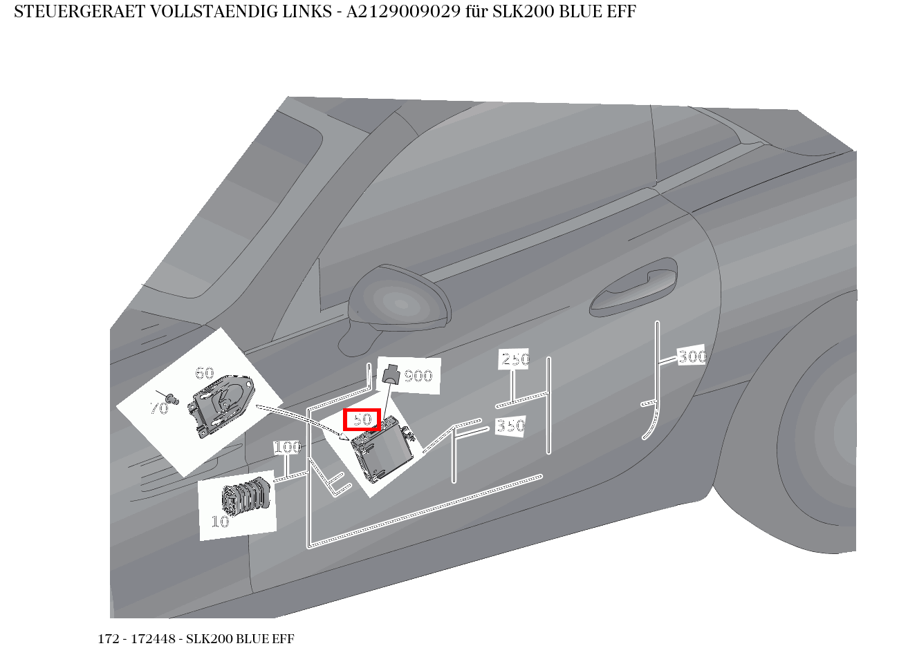Steuergerät vollständig LINKS SLK200 BLUE EFF 172 Steuergerät vollständig LINKS SLK200 BLUE EFF 172