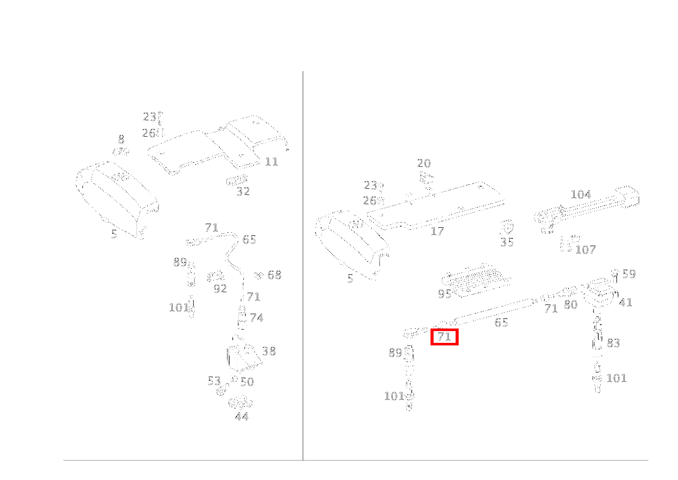 KABELVERSCHRAUBUNG ZUENDLEITUNG E 230 T-Modell 210 KABELVERSCHRAUBUNG ZUENDLEITUNG E 230 T-Modell 210