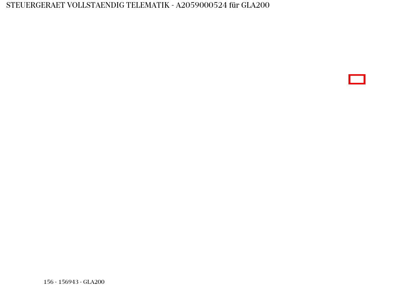 Steuergerät vollständig TELEMATIK GLA200 156