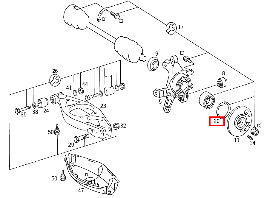 Sicherungsring 300TDT/E300DTDT 4M 124 Sicherungsring 300TDT/E300DTDT 4M 124