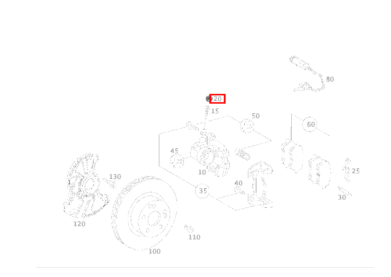 Kappe Teilesatz, ohne Verschleißfühler C 220 d T-Modell 205