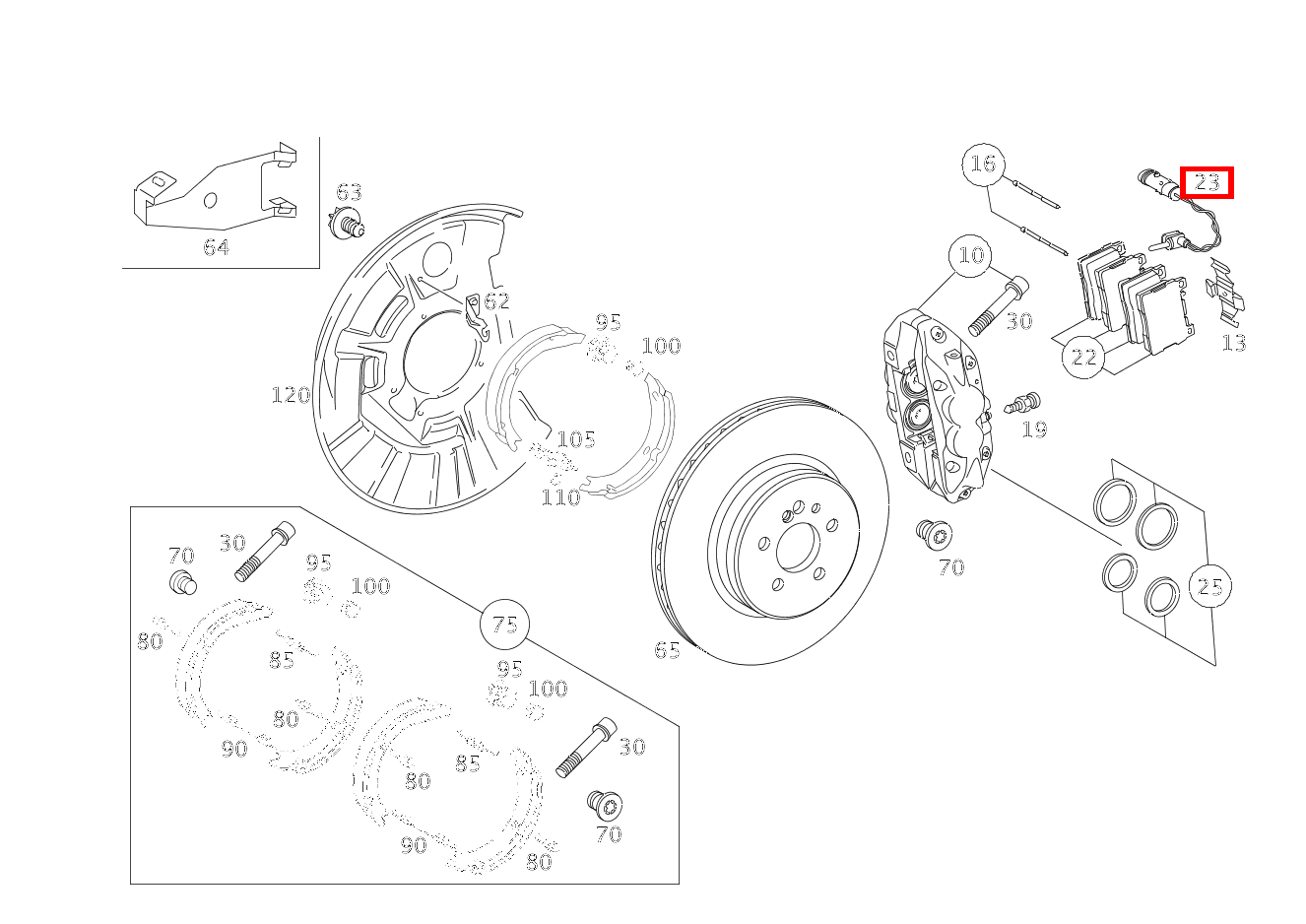 Belagverschleisssensor BREMSBELAGVERSCHLEISSANZEIGE RECHTS Maybach 62 S (langer Radstand) 240 Belagverschleisssensor BREMSBELAGVERSCHLEISSANZEIGE RECHTS Maybach 62 S (langer Radstand) 240