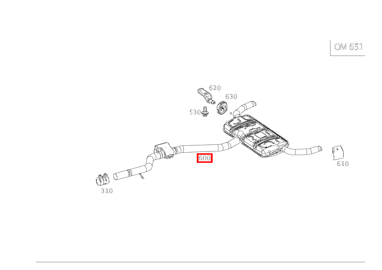 Abgasanlage Hinten, ohne Abgasklappe CLA 220 Shooting Brake d 4MATIC 117
