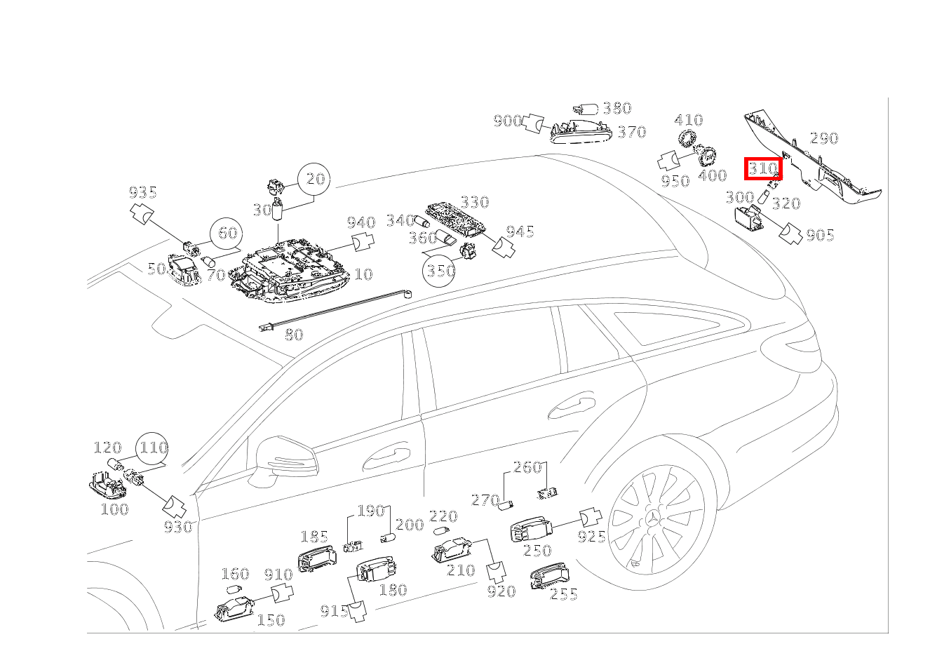 Lampenfassung LEUCHTE; 12V-5W CLS 250 Shooting Brake BlueTEC 4MATIC 218 Lampenfassung LEUCHTE; 12V-5W CLS 250 Shooting Brake BlueTEC 4MATIC 218
