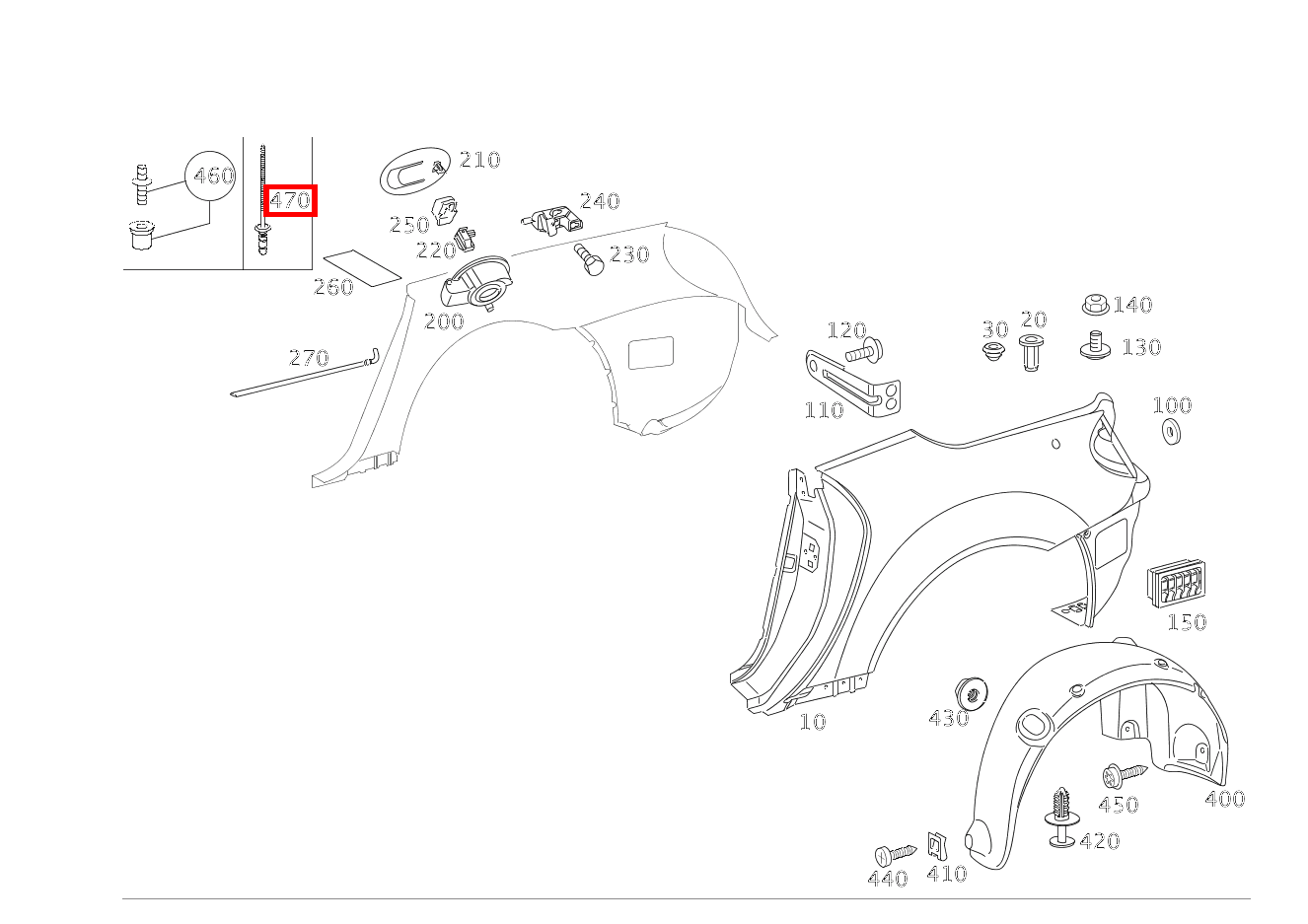 Blindniet REPARATURLOESUNG; 6,4 X 12MM / 1-3,5MM SLK 55 AMG Roadster 171 Blindniet REPARATURLOESUNG; 6,4 X 12MM / 1-3,5MM SLK 55 AMG Roadster 171