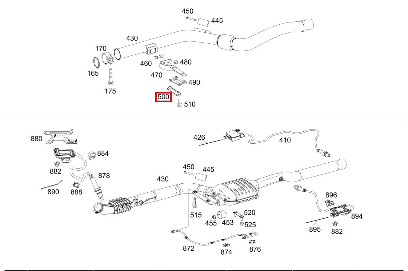 Unterlegplatte AUSPUFFROHR VORN AN GETRIEBE E 220 CDI T-Modell 253 Unterlegplatte AUSPUFFROHR VORN AN GETRIEBE E 220 CDI T-Modell 253