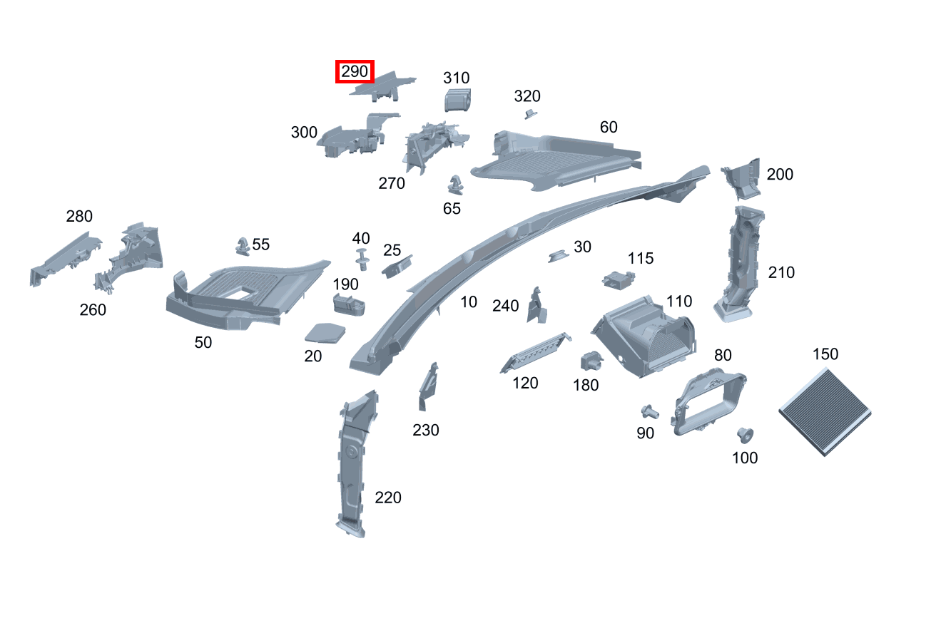 ABDICHTUNG LUFTKANAL OBEN RECHTS A 160 CDI Limousine 168 ABDICHTUNG LUFTKANAL OBEN RECHTS A 160 CDI Limousine 168