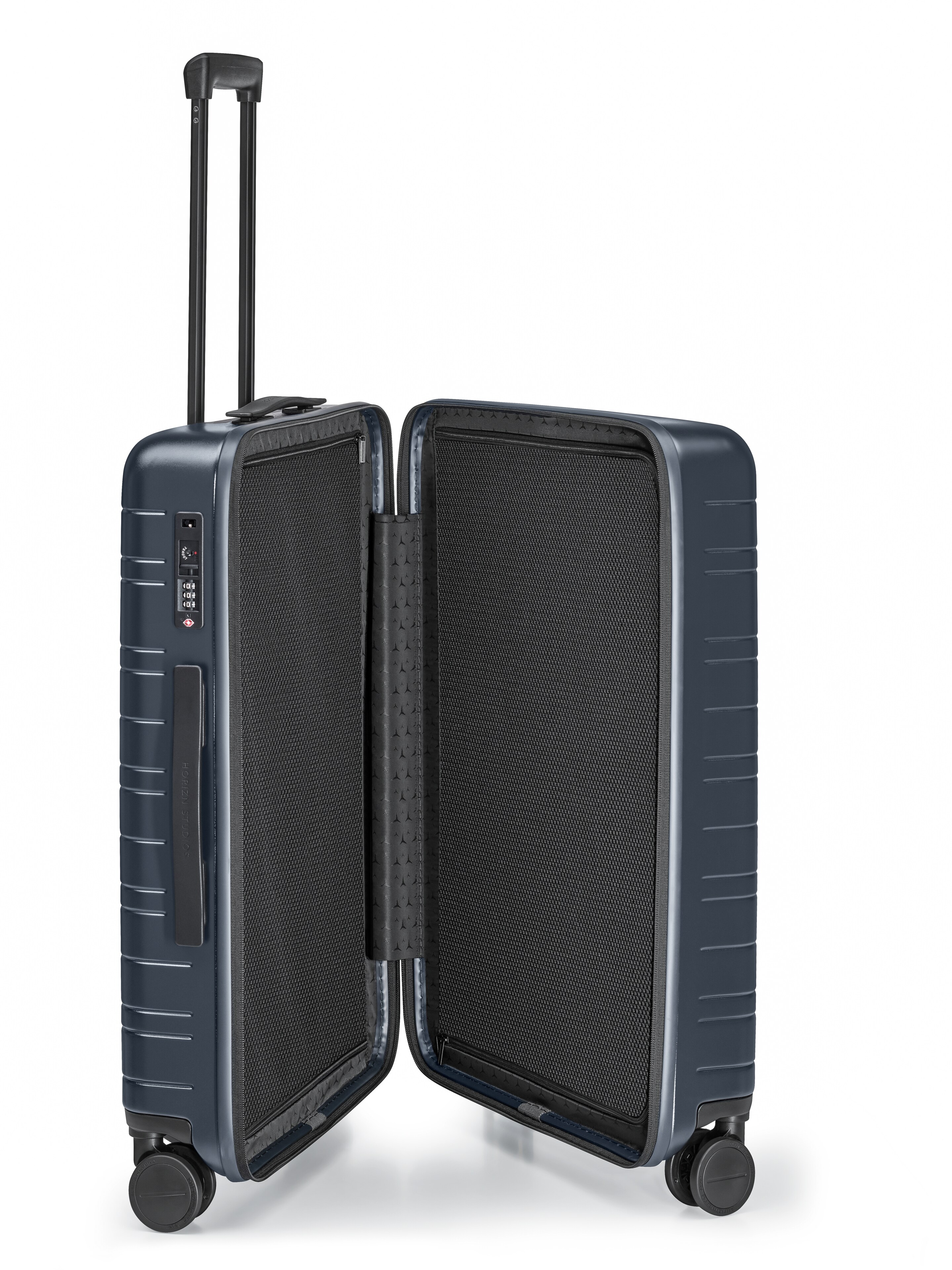 Koffer, H6 dunkelblau, Polycarbonat / Polyester, HORIZN STUDIOS