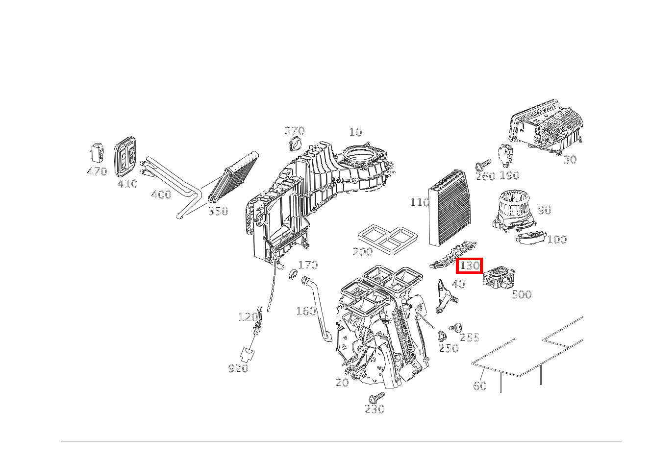 Abdeckklappe KOMBIFILTER CLA 200 Shooting Brake 212