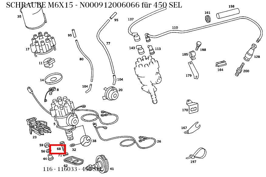 Schraube M6X15 450 SEL 116 Schraube M6X15 450 SEL 116