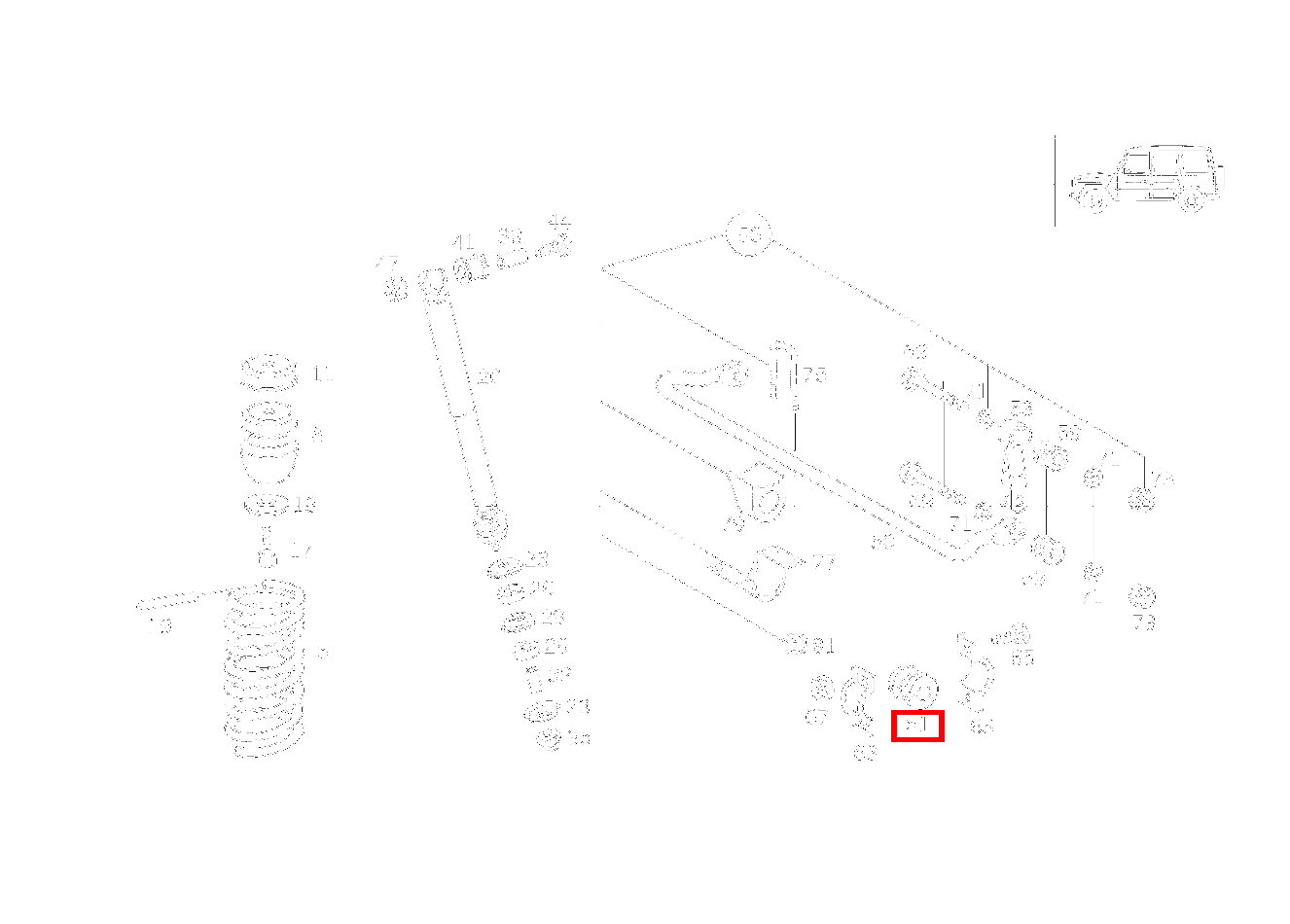 Gummilager DREHSTABLAGER G 400 CDI 463