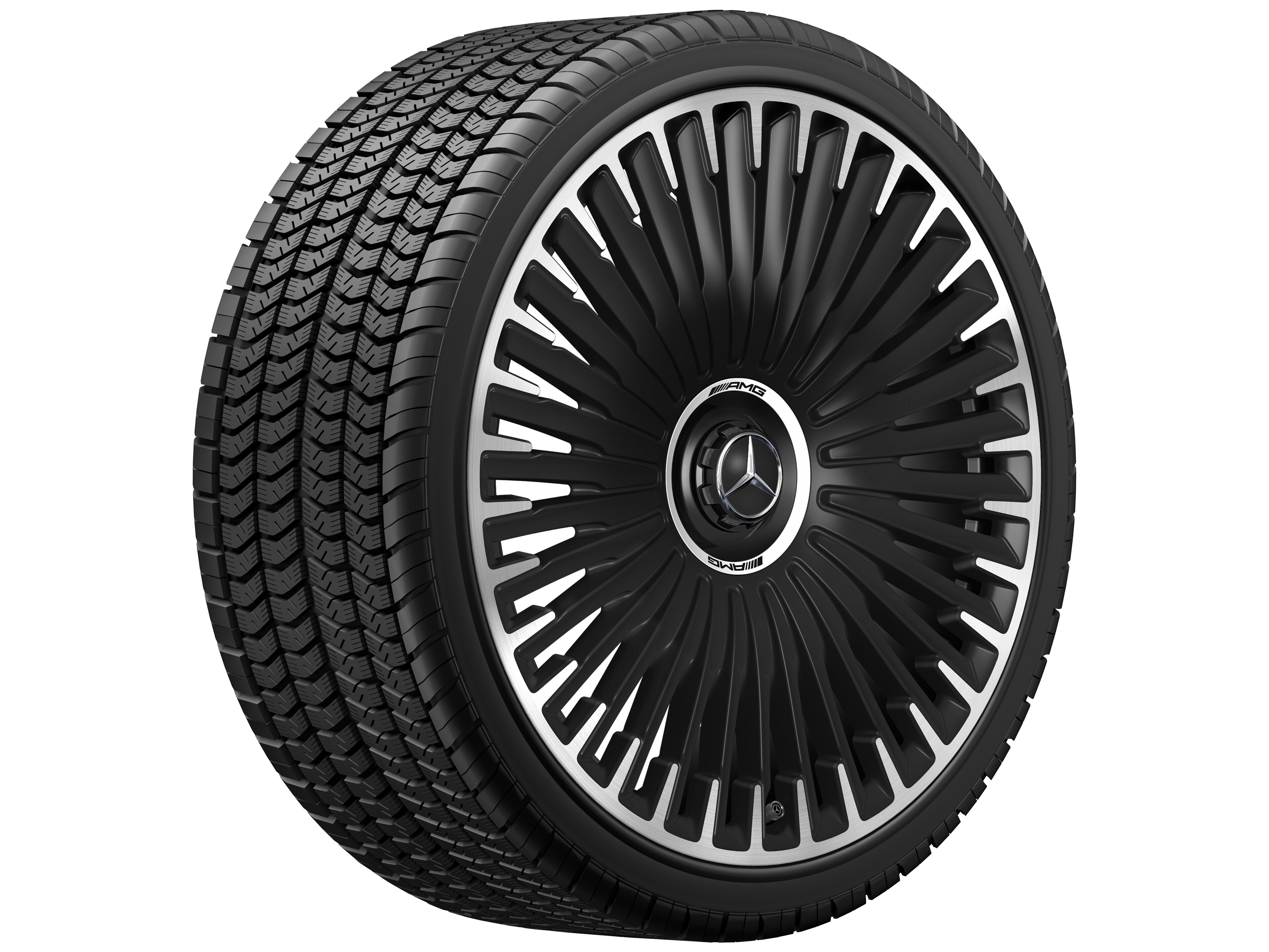 Mercedes-Benz -  AMG Vielspeichen-Rad, 21 Zoll, 9,5 J x 21 ET 52, schwarz matt