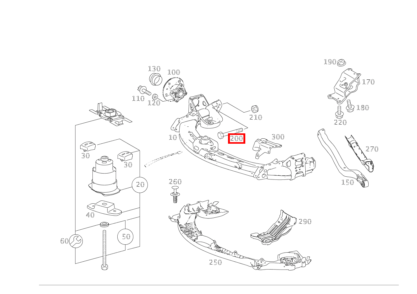 ZYLINDERSCHRAUBE SCHUBSTREBE AN HINTERACHSE; M12X1.5X60 B 180 246