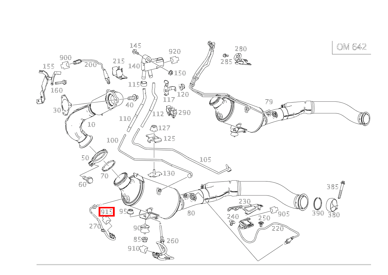Kupplungsgehäuse TEMPERATURSENSOR AN PARTIKELFILTER B16/22; 5 PIN MLK 1.2 EQC 400 4MATIC 293 Kupplungsgehäuse TEMPERATURSENSOR AN PARTIKELFILTER B16/22; 5 PIN MLK 1.2 EQC 400 4MATIC 293