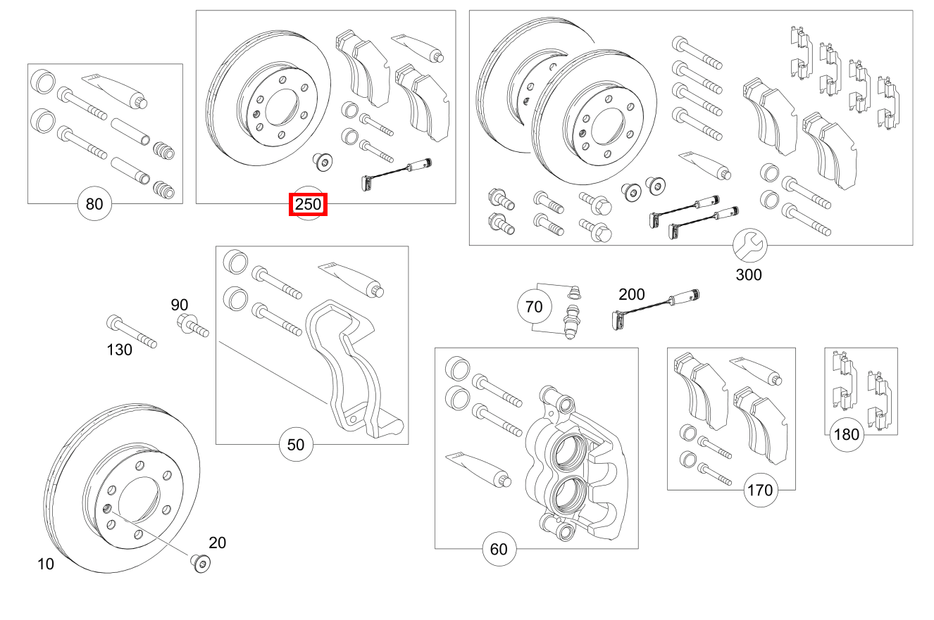 TEILESATZ SATTELBREMSE 906 TEILESATZ SATTELBREMSE 906