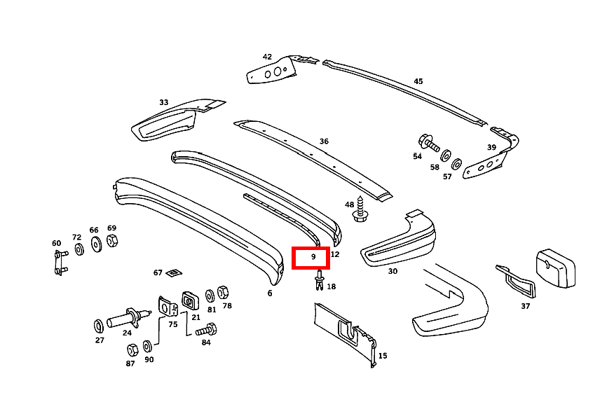 HALTELEISTE STOSSFAENGER HINTEN 300 TDT 123 HALTELEISTE STOSSFAENGER HINTEN 300 TDT 123