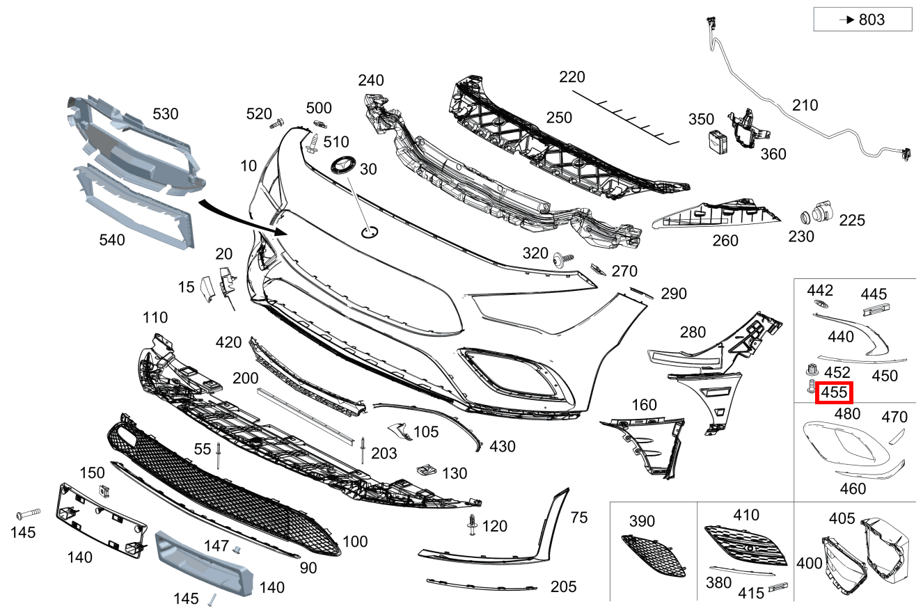Sechsrundschraube Befestigung Seitenspoiler, links und rechts; 5X16 Mercedes-AMG CLA 45 S 4MATIC+ Shooting Brake 118 Sechsrundschraube Befestigung Seitenspoiler, links und rechts; 5X16 Mercedes-AMG CLA 45 S 4MATIC+ Shooting Brake 118