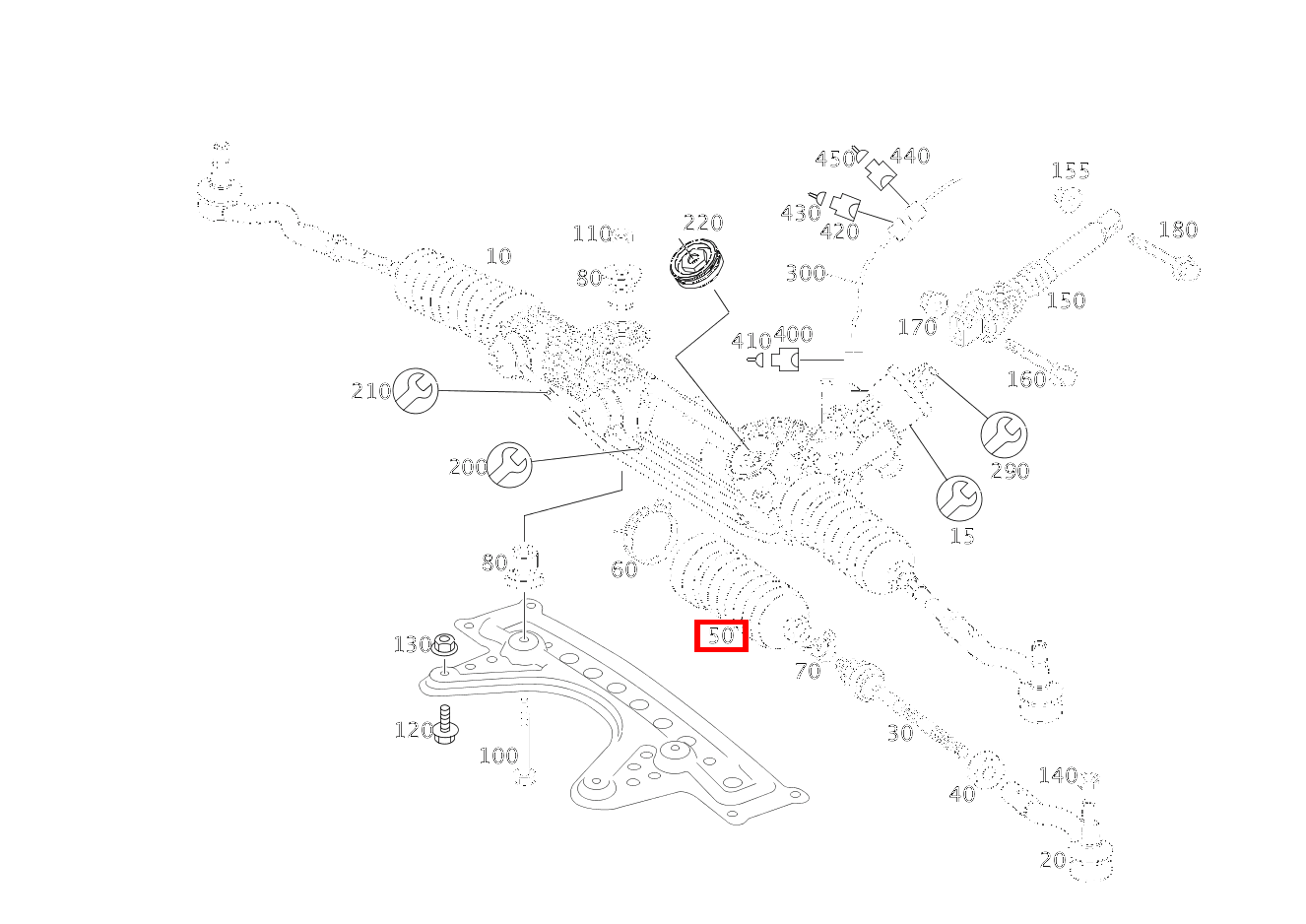 Manschette Rechts CLS 55 AMG 219 Manschette Rechts CLS 55 AMG 219