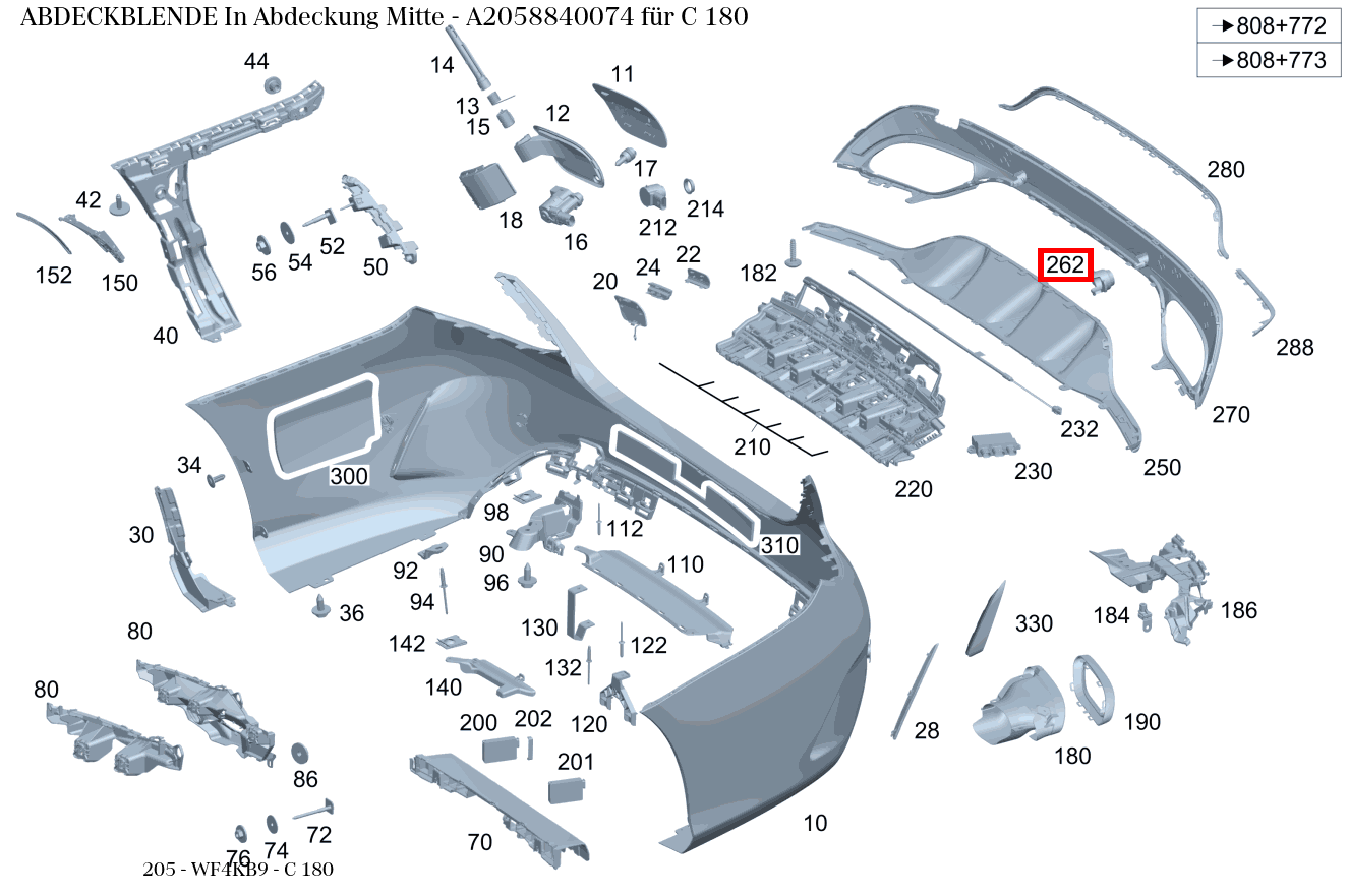 Abdeckblende In Abdeckung Mitte C 180 205 Abdeckblende In Abdeckung Mitte C 180 205