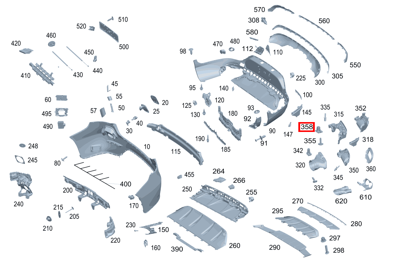 KUNSTSTOFFMUTTER An Halter Mercedes-AMG GLC 63 S 4MATIC+ Coupé 253