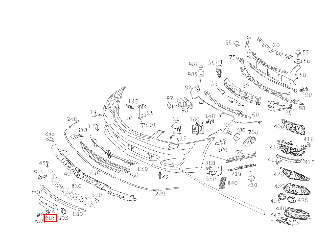 Clipsmutter BEFESTIGUNG KENNZEICHENBLENDE S 550 Limousine lang BCA 221 Clipsmutter BEFESTIGUNG KENNZEICHENBLENDE S 550 Limousine lang BCA 221